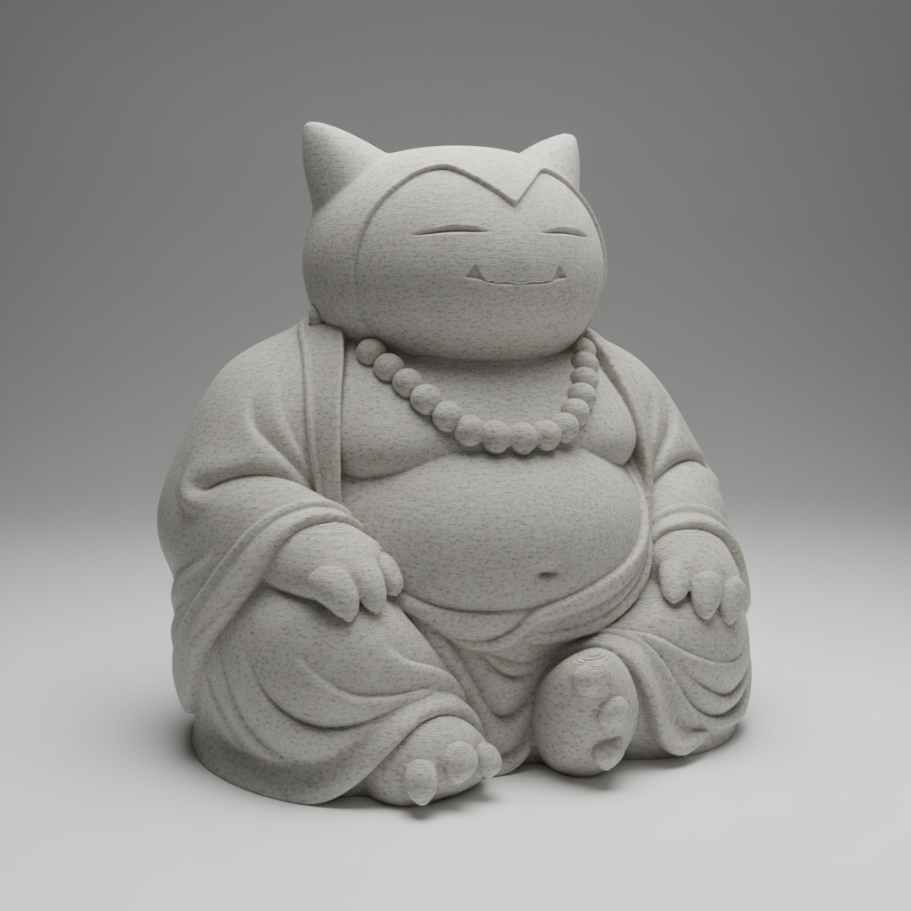 Figura de Snorlax Buddha