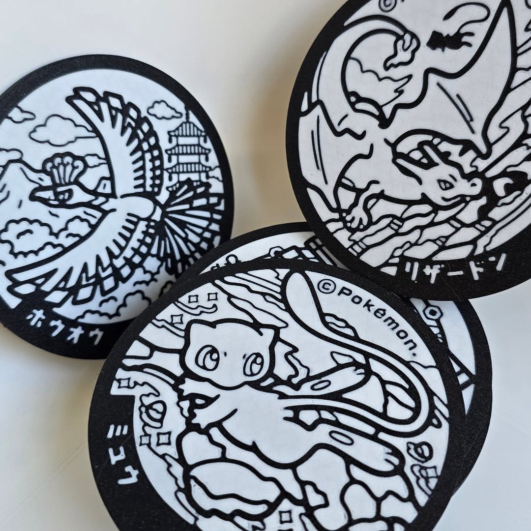 Posavasos de las Pokealcantarillas de Japón
