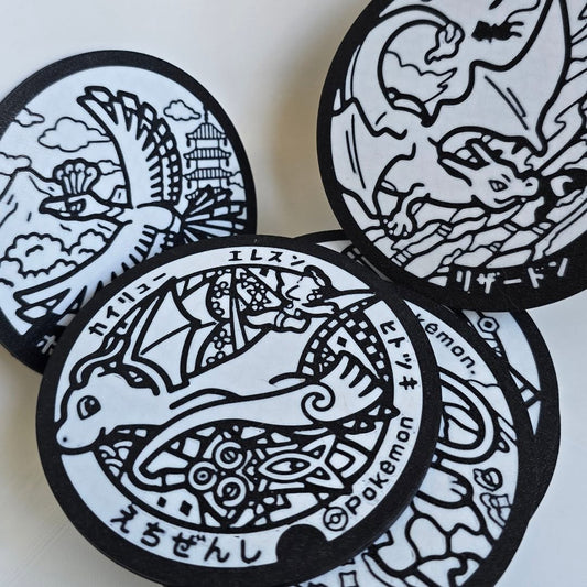 Posavasos de las Pokealcantarillas de Japón