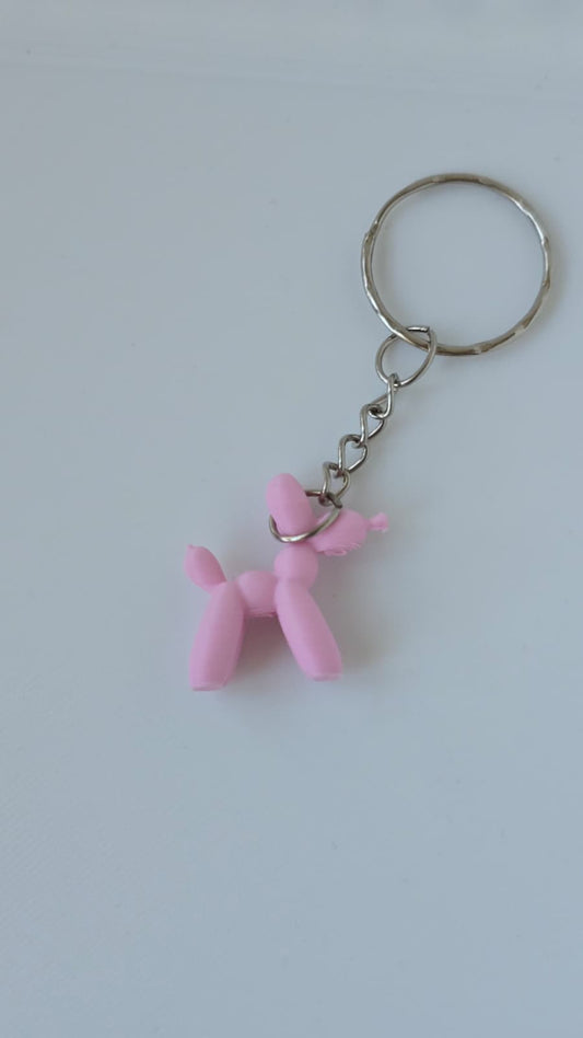 Llavero de Perro como globo inflable en 3D