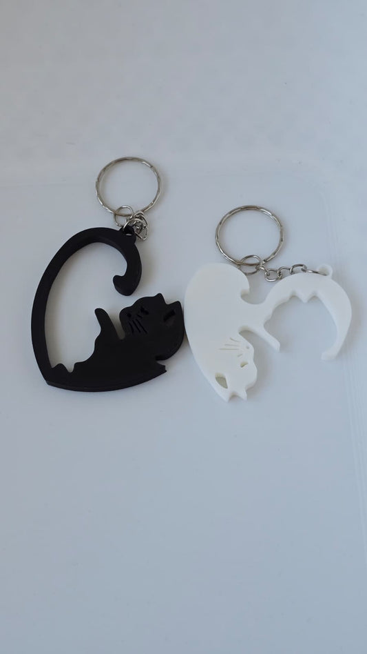 Llaveros de Gatos en Pareja