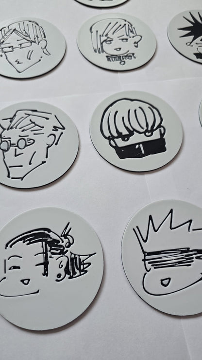 Set Posavasos Jujutsu Kaisen