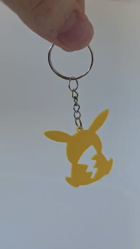 Llavero silueta de Pikachu