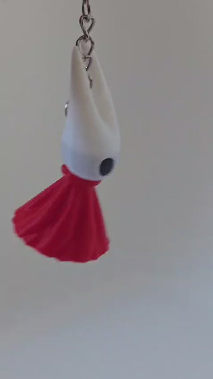 Llaveros Hollow Knight y Silksong en 3D